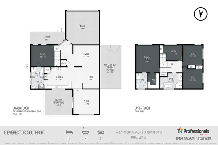 Floorplan of Homely house listing, 9 Everest Drive, Southport QLD 4215