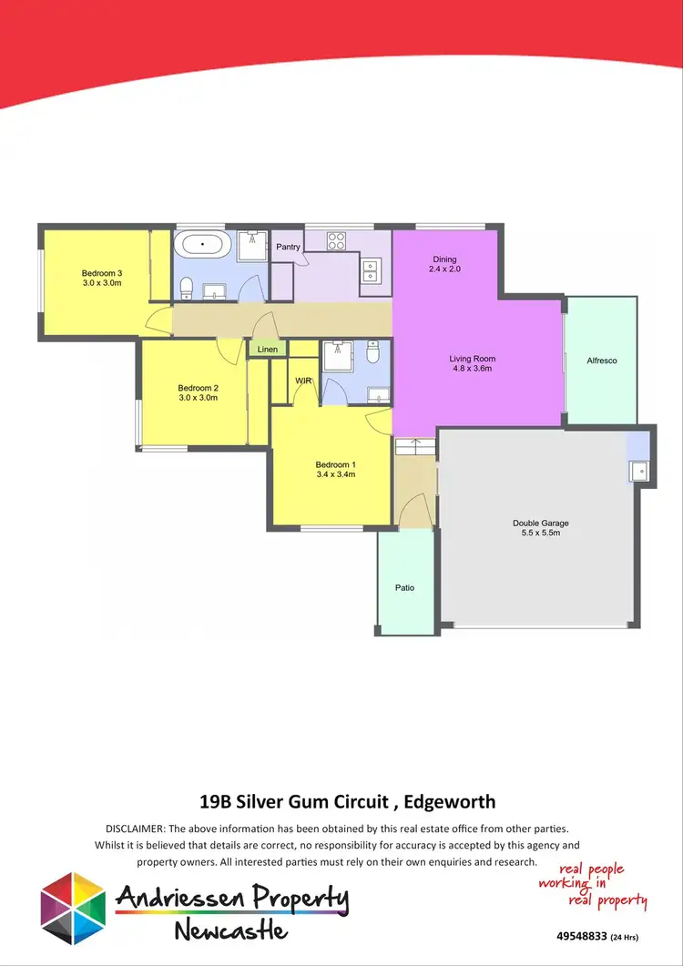 Floorplan of Homely house listing, 19A Silver Gum Circuit, Edgeworth NSW 2285