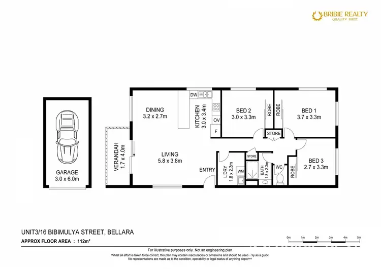 Floorplan of Homely unit listing, 3/16 Bibimulya Street, Bellara QLD 4507