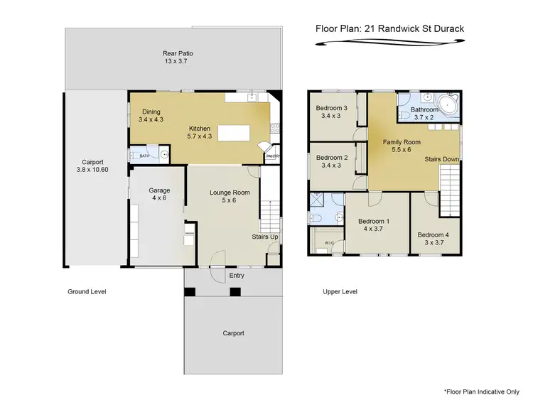 Floorplan of Homely house listing, 21 Randwick Street, Durack QLD 4077