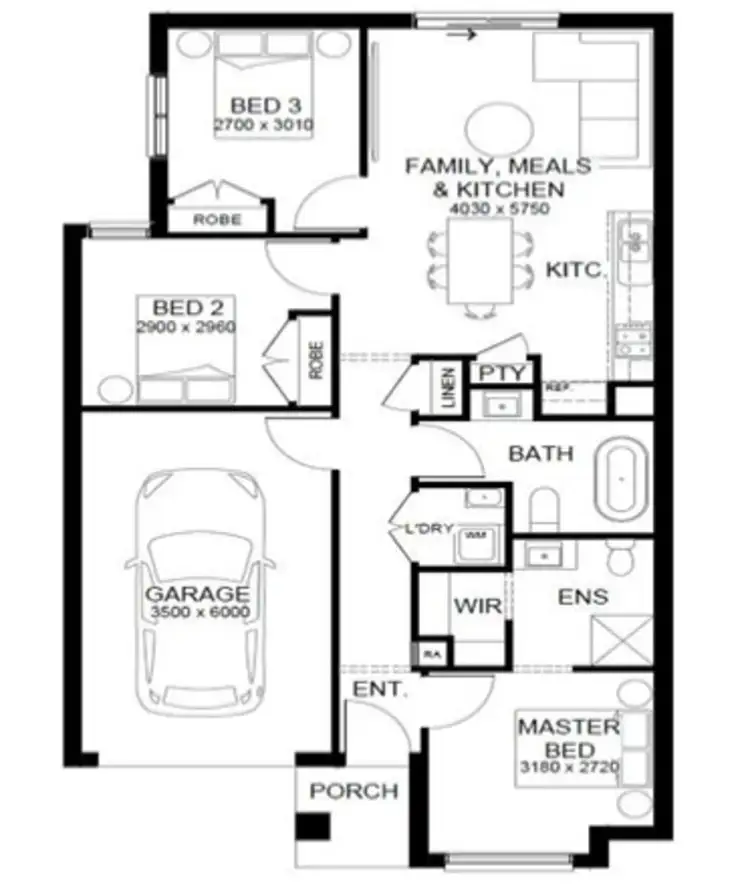 Floorplan of Homely other listing, Address available on request