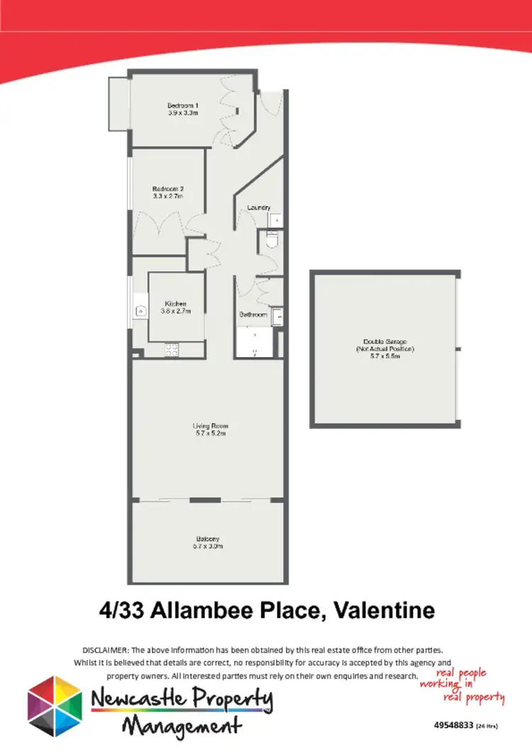 Floorplan of Homely unit listing, 4/54 Allambee Place, Valentine NSW 2280