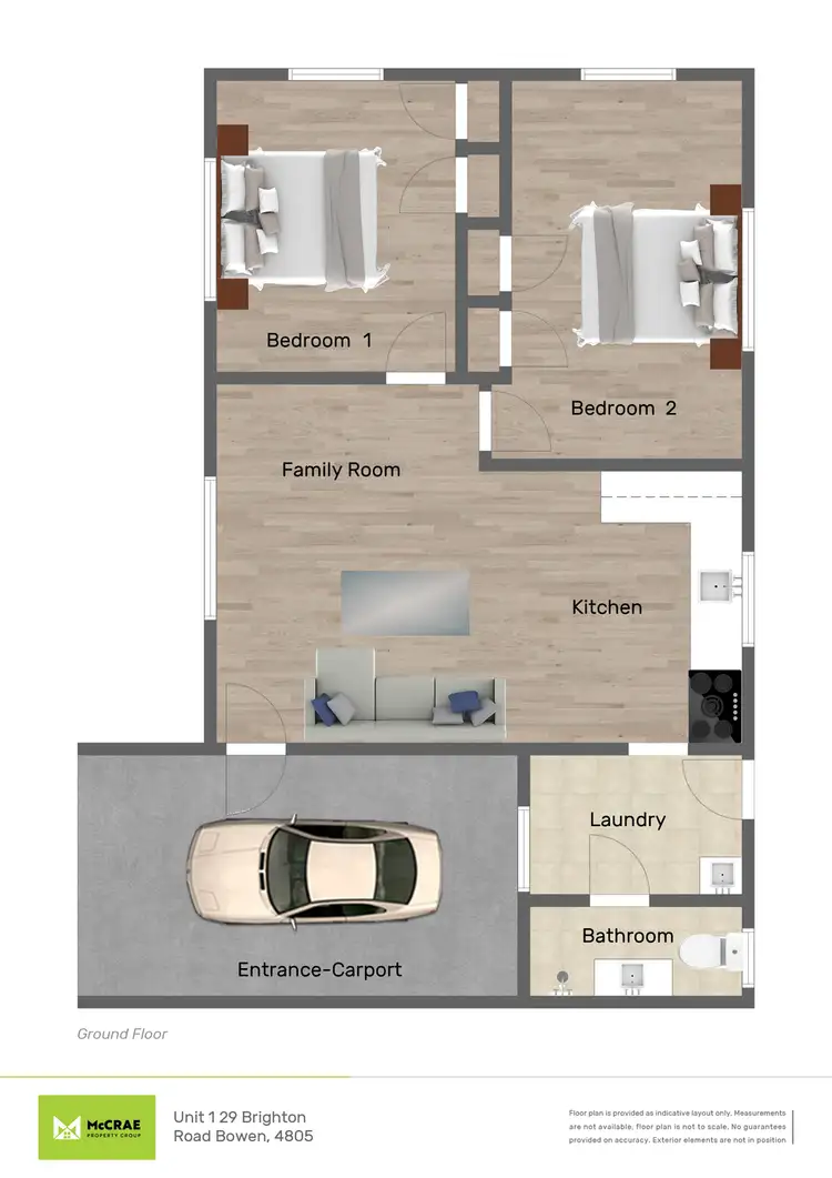 Floorplan of Homely unit listing, 4/29 Brighton Road, Bowen QLD 4805