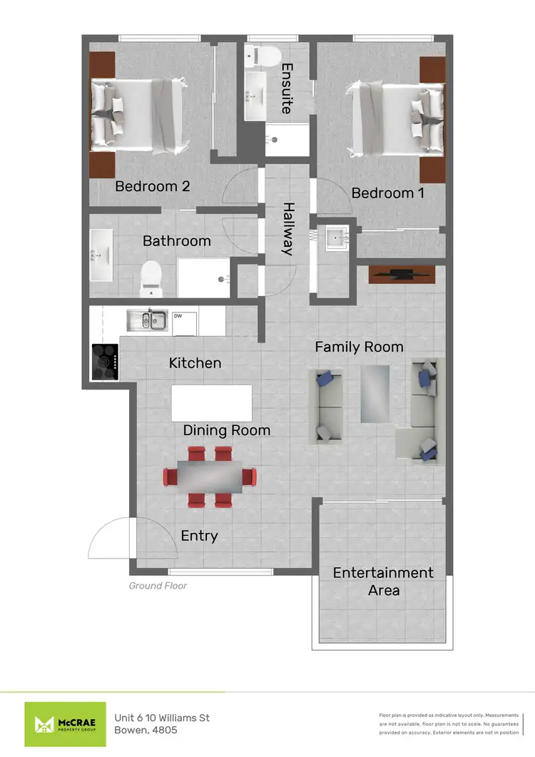 Floorplan of Homely unit listing, 6/10 Williams Street, Bowen QLD 4805