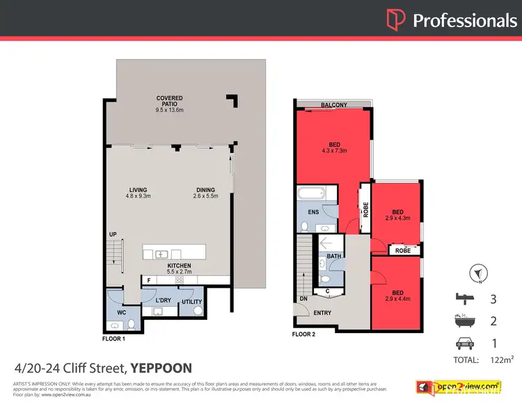 Floorplan of Homely unit listing, 4/20-24 Cliff Street, Yeppoon QLD 4703