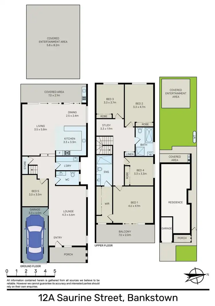 Floorplan of Homely semi-detached listing, 12 Saurine Street, Bankstown NSW 2200