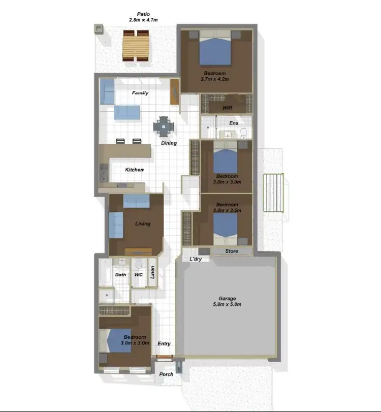 Floorplan of Homely house listing, 3 Maurie Pears Crescent, Pimpama QLD 4209