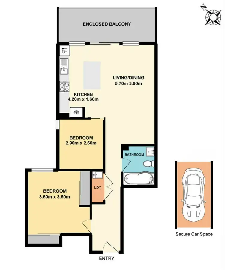 Floorplan of Homely apartment listing, 207/21-35 Princes Highway, Kogarah NSW 2217