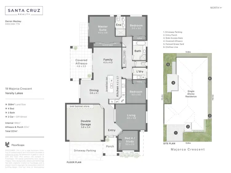 Floorplan of Homely house listing, 19 Majorca Crescent, Varsity Lakes QLD 4227