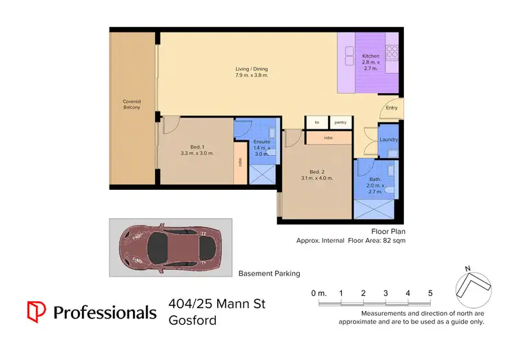 Floorplan of Homely apartment listing, 404/25 Mann Street, Gosford NSW 2250