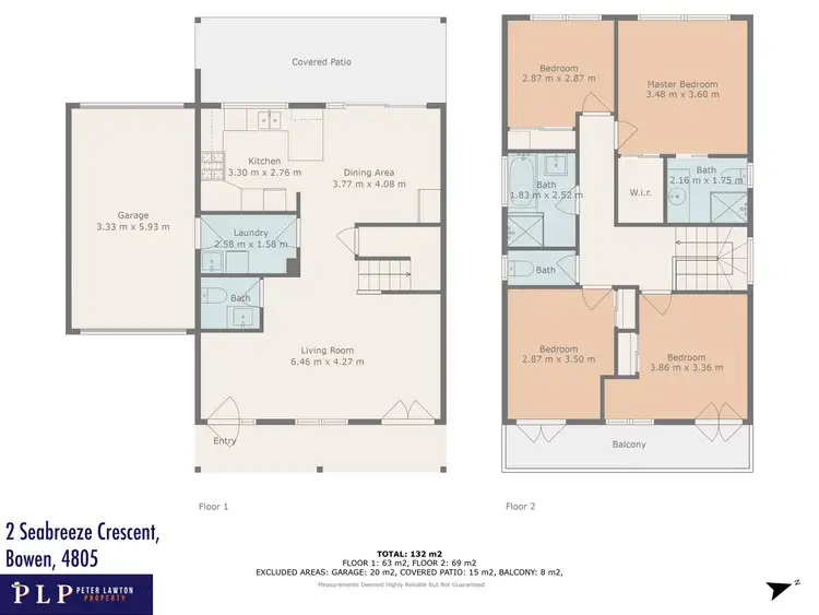 Floorplan of Homely house listing, 2 Seabreeze Crescent, Bowen QLD 4805