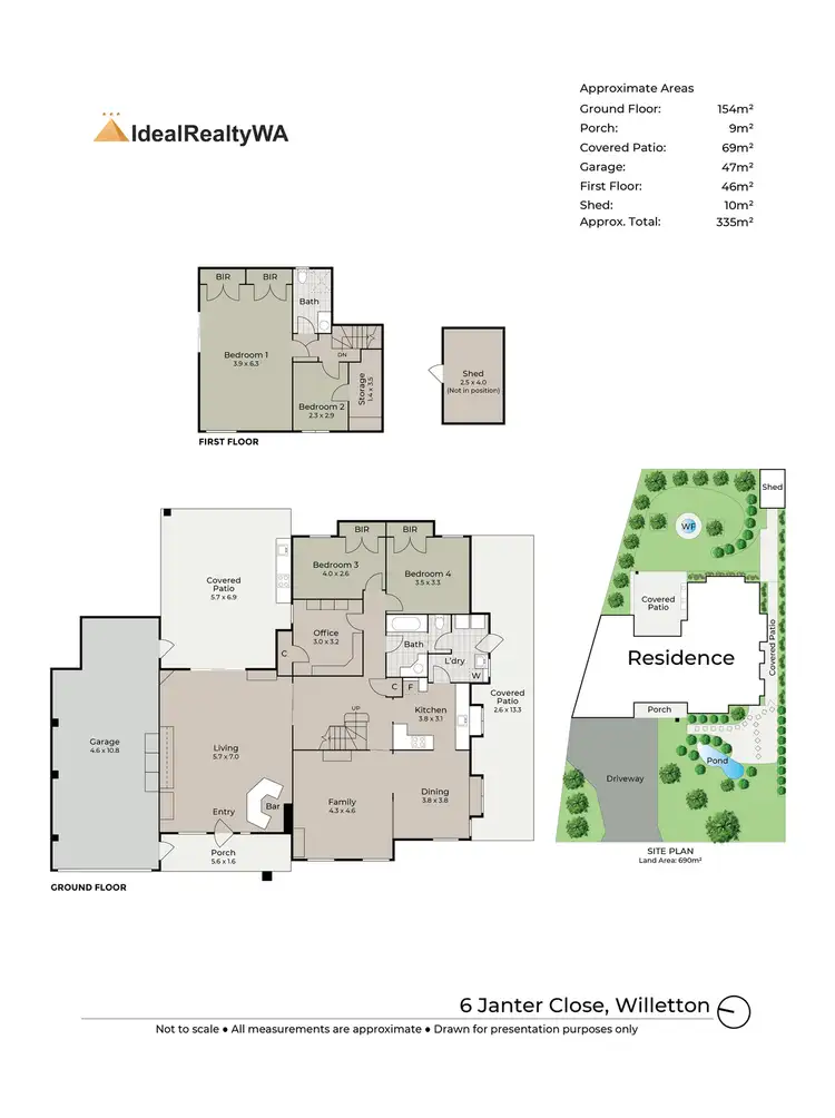 Floorplan of Homely house listing, 6 Janter Close, Willetton WA 6155