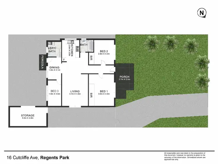 Floorplan of Homely house listing, 16 Cutcliffe Avenue, Regents Park NSW 2143