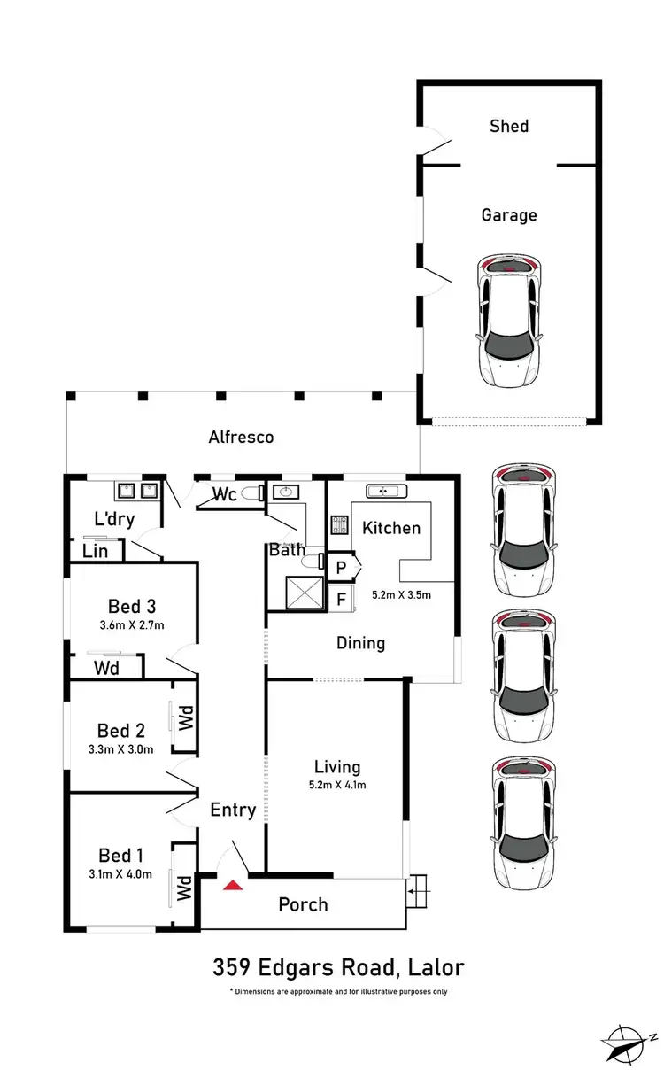 Floorplan of Homely house listing, 359 Edgars Road, Lalor VIC 3075