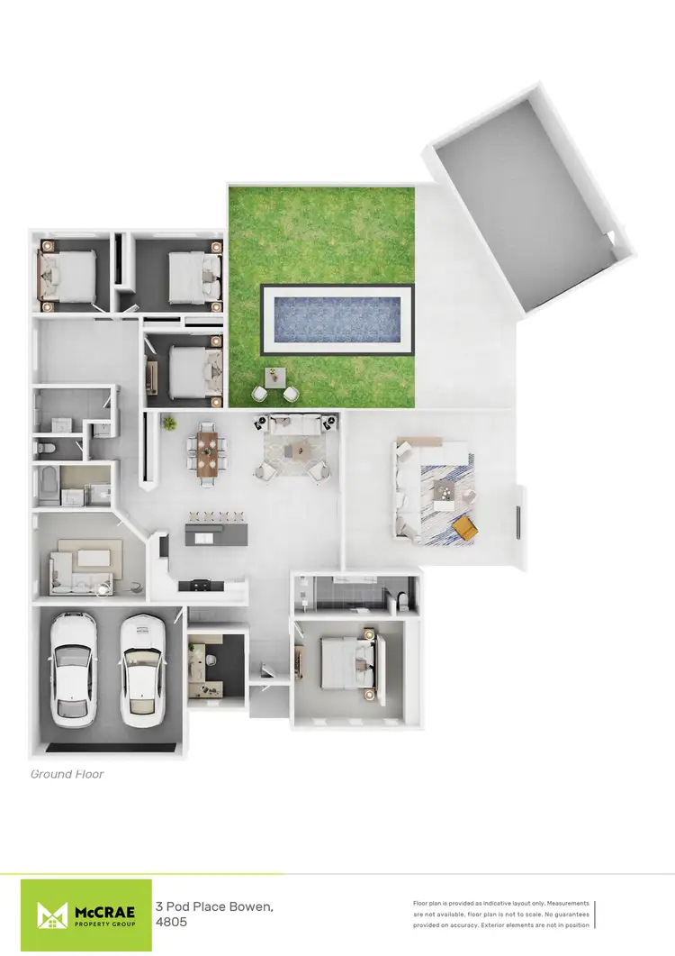 Floorplan of Homely house listing, 3 Pod Place, Bowen QLD 4805