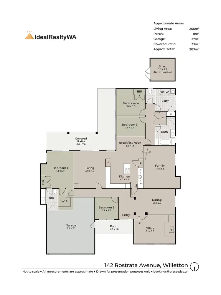 Floorplan of Homely house listing, 142 Rostrata Avenue, Willetton WA 6155