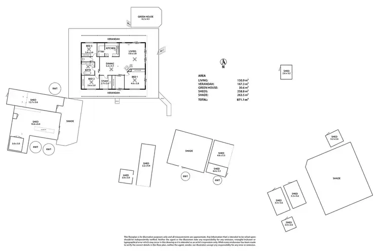 Floorplan of Homely rural property listing, 2147 Mannum Road, Murray Bridge North SA 5253