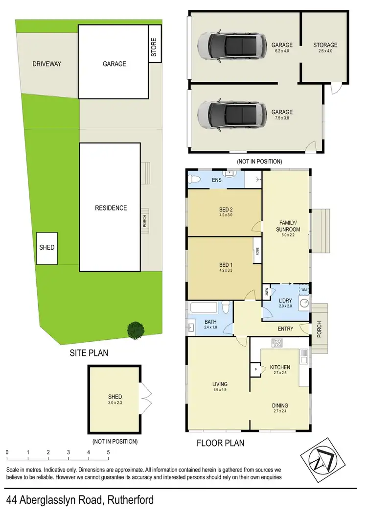 Floorplan of Homely house listing, 44 Aberglasslyn Road, Rutherford NSW 2320