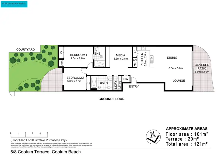 Floorplan of Homely unit listing, 5/8 Coolum Terrace, Coolum Beach QLD 4573