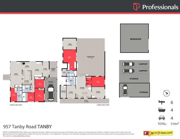 Floorplan of Homely house listing, 957 Tanby Road, Tanby QLD 4703