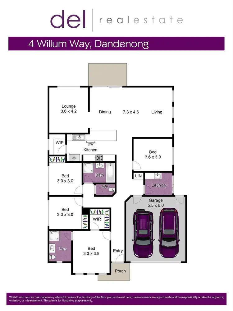 Floorplan of Homely house listing, 4 Willum Way, Dandenong VIC 3175
