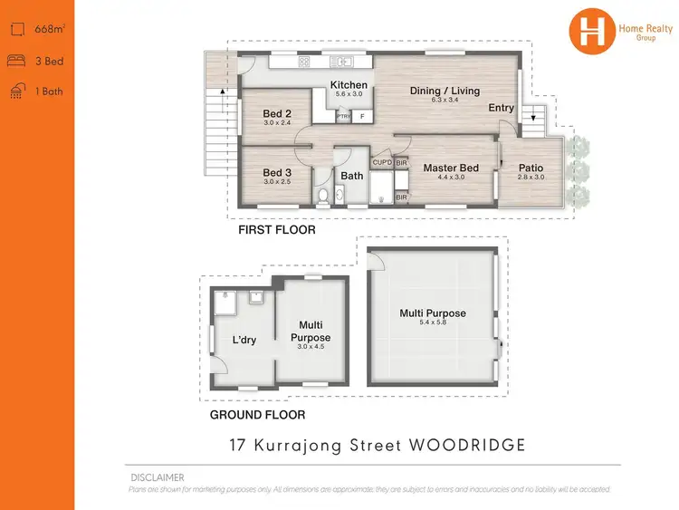 Floorplan of Homely house listing, 17 Kurrajong Street, Woodridge QLD 4114