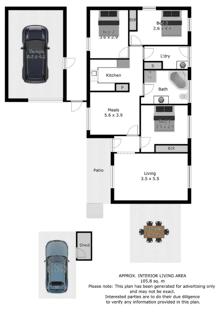 Floorplan of Homely house listing, 27 Gardner Street, Wodonga VIC 3690