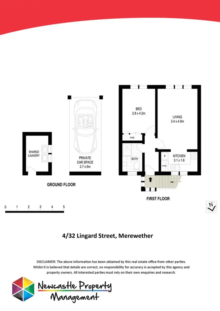 Floorplan of Homely unit listing, 4/32 Lingard Street, Merewether NSW 2291