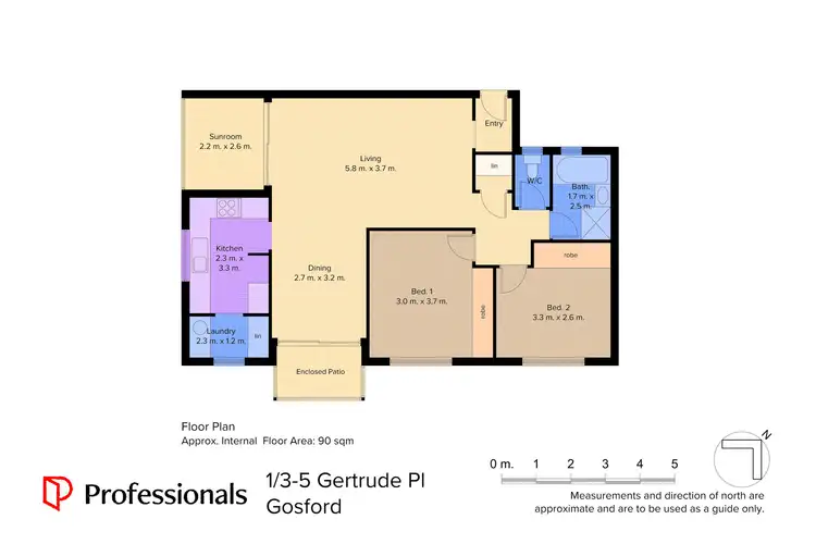 Floorplan of Homely apartment listing, 1/3-5 Gertrude Street, Gosford NSW 2250
