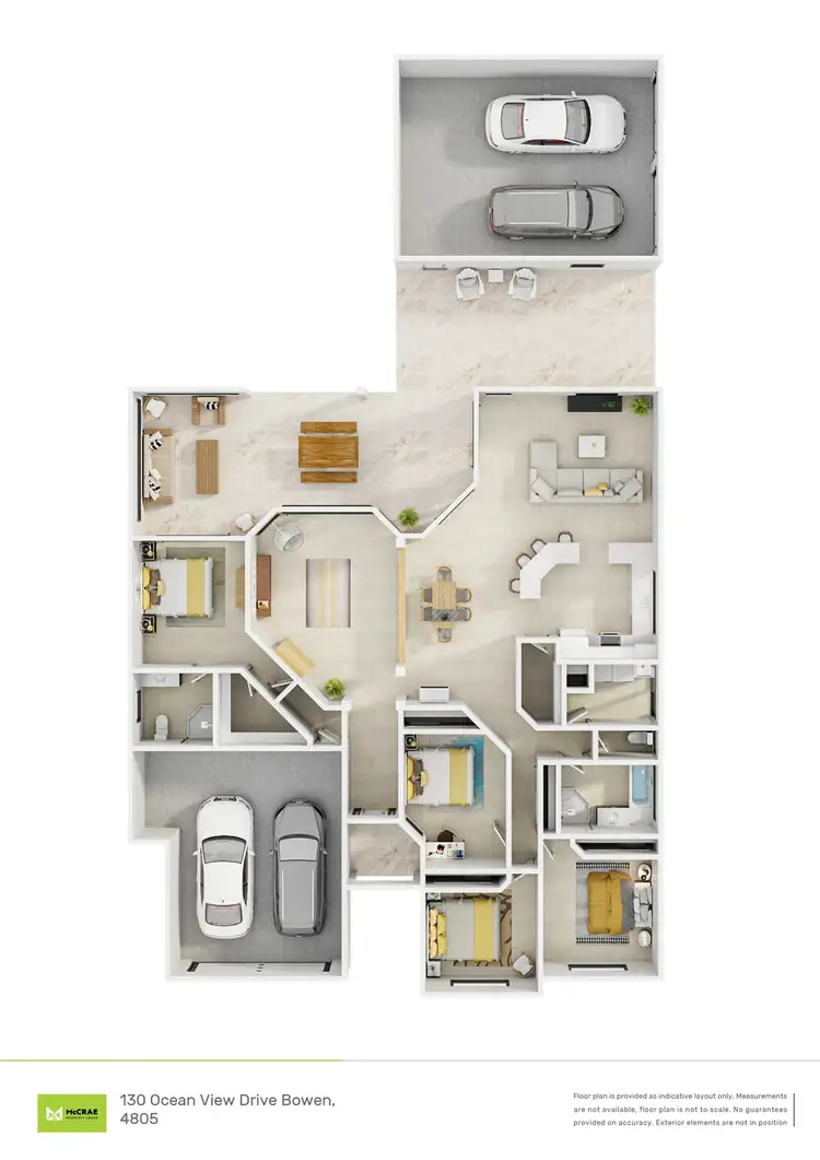 Floorplan of Homely house listing, 130 Ocean View Drive, Bowen QLD 4805