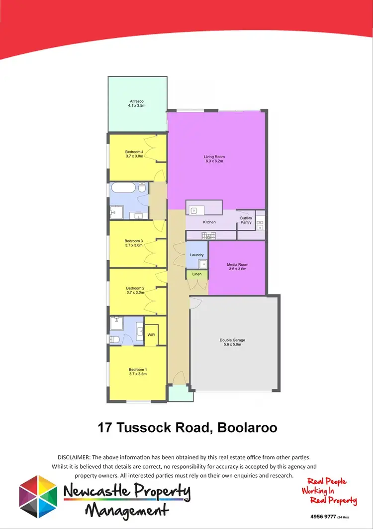 Floorplan of Homely house listing, 17 Tussock Road, Boolaroo NSW 2284