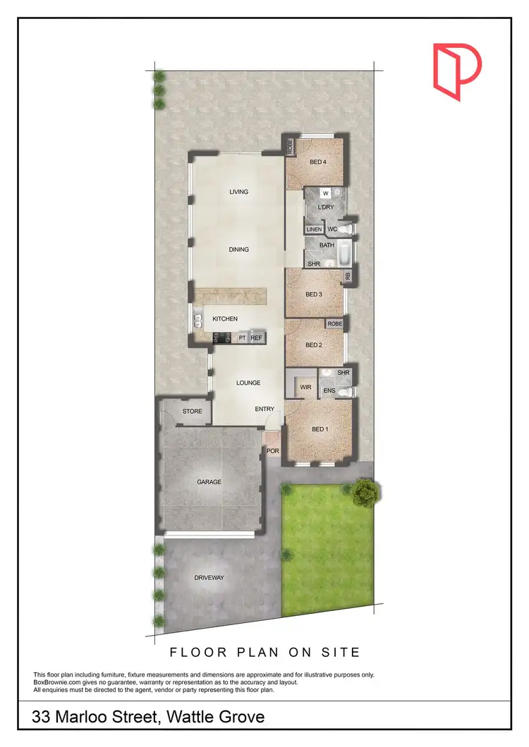 Floorplan of Homely house listing, 33 Marloo Street, Wattle Grove WA 6107