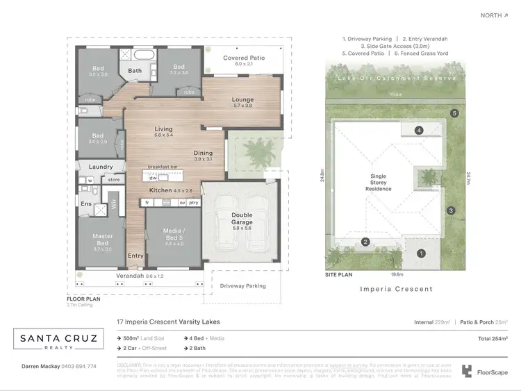 Floorplan of Homely house listing, 17 Imperia Crescent, Varsity Lakes QLD 4227