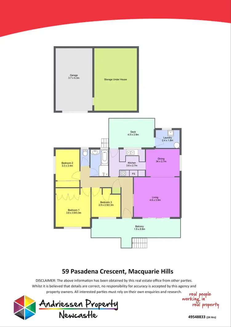 Floorplan of Homely house listing, 59 Pasadena Crescent, Macquarie Hills NSW 2285
