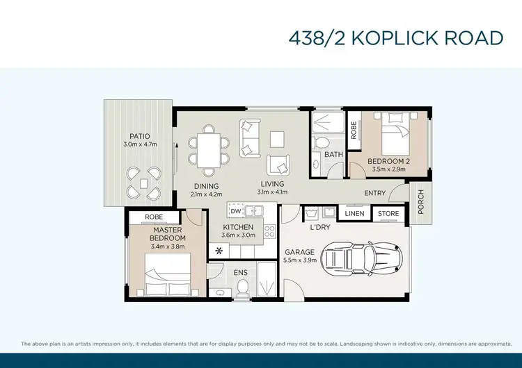 Floorplan of Homely retirement listing, 438/2 Koplick Road, Chambers Flat QLD 4133