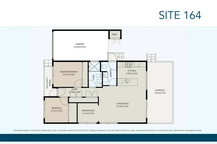 Floorplan of Homely retirement listing, 164/40 Watt Street, Lara VIC 3212