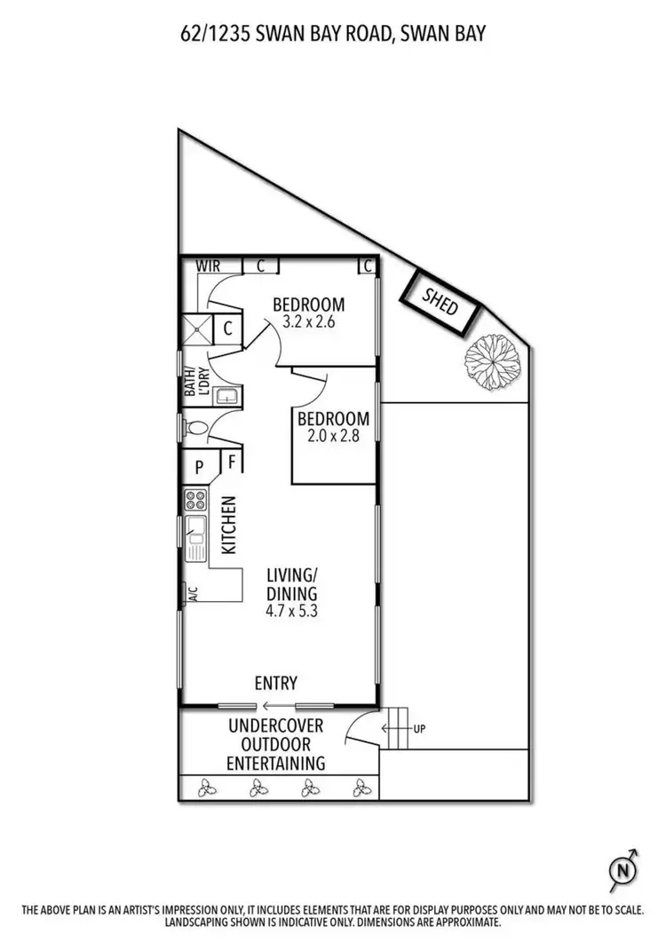 Floorplan of Homely retirement listing, 62/1235 Swan Swan Bay Road, Swan Bay VIC 3225