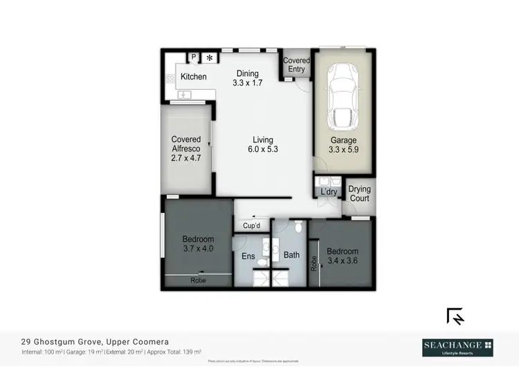 Floorplan of Homely retirement listing, 126/29 Ghostgum Grove, Upper Coomera QLD 4209
