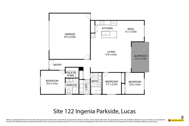 Floorplan of Homely retirement listing, 122/65 Eleanor Drive, Lucas VIC 3350
