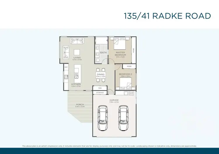 Floorplan of Homely retirement listing, 135/41 Radke Road, Bethania QLD 4205