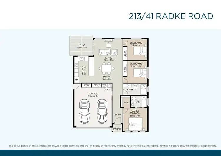 Floorplan of Homely retirement listing, 213/41 Radke Road, Bethania QLD 4205