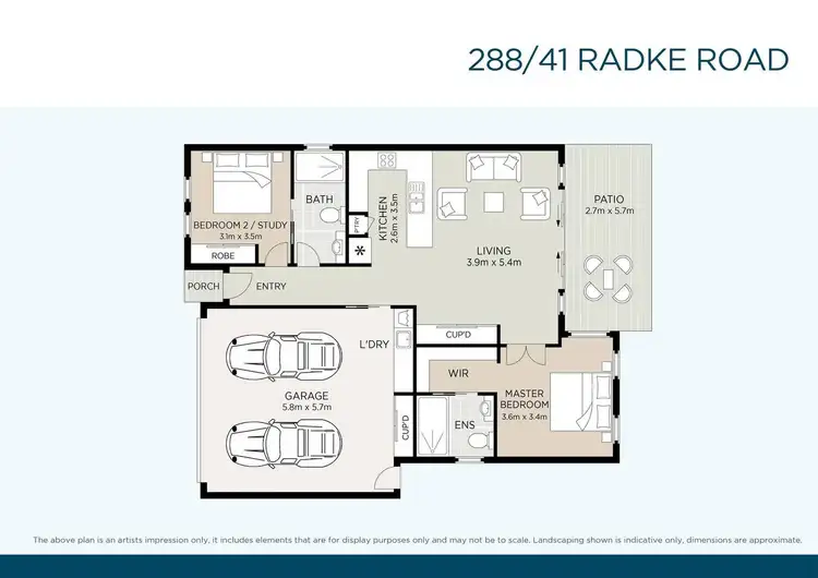 Floorplan of Homely retirement listing, 288/41 Radke Road, Bethania QLD 4205