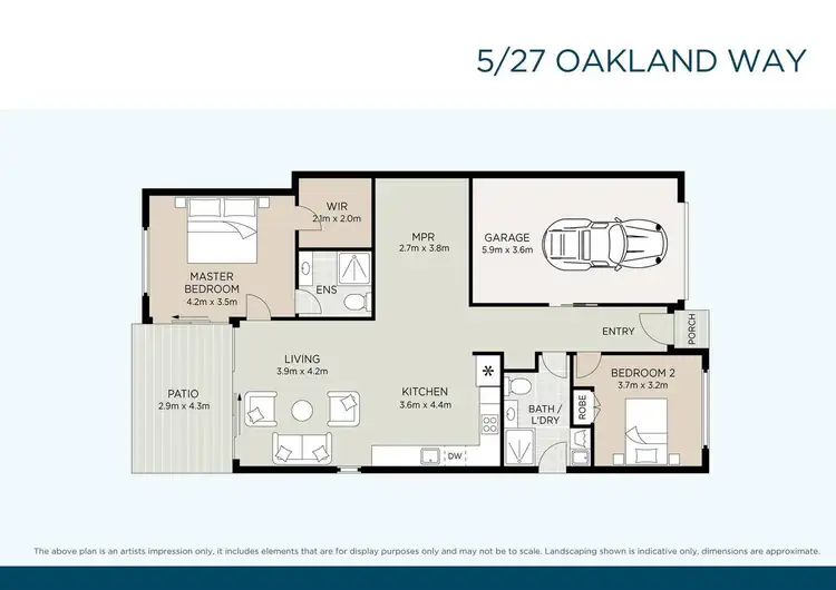 Floorplan of Homely retirement listing, 5/27 Oakland Way, Beaudesert QLD 4285
