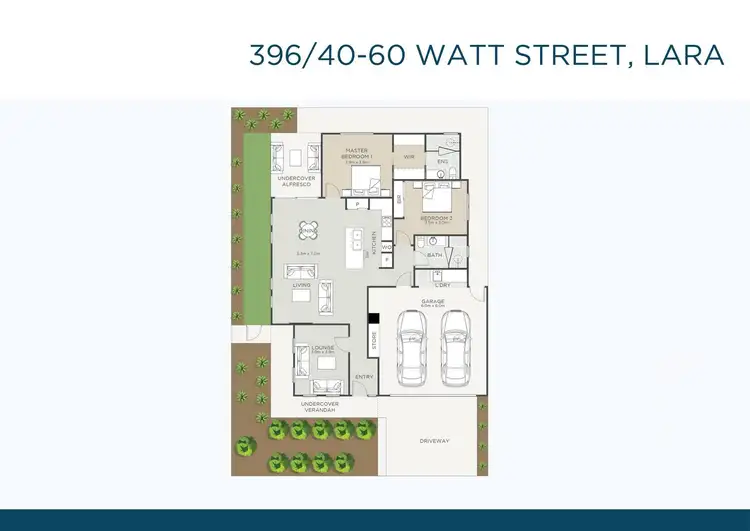 Floorplan of Homely retirement listing, 396/60 Watt Street, Lara VIC 3212
