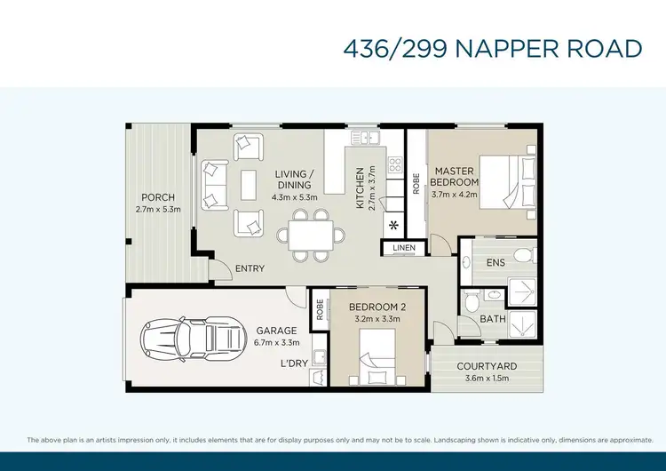 Floorplan of Homely retirement listing, 436/299 Napper Road, Arundel QLD 4214