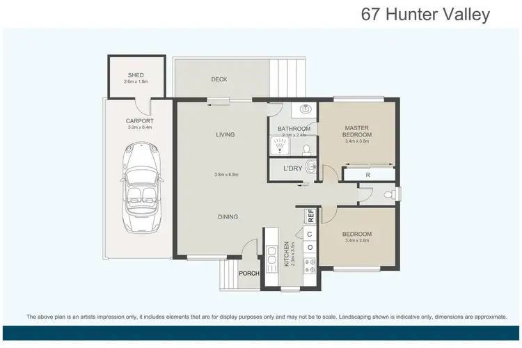 Floorplan of Homely retirement listing, 67/137 Mount View Road, Cessnock NSW 2325