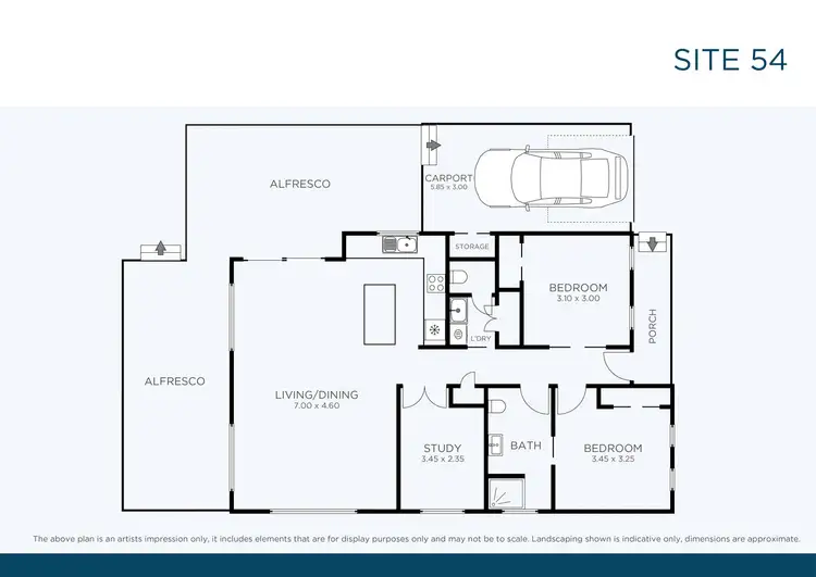 Floorplan of Homely retirement listing, 54/1 Norman Street, Lake Conjola NSW 2539