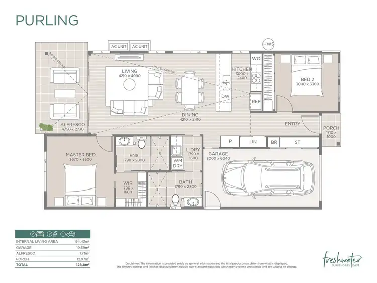 Floorplan of Homely retirement listing, Purling/58 Foster Road, Burpengary East QLD 4505