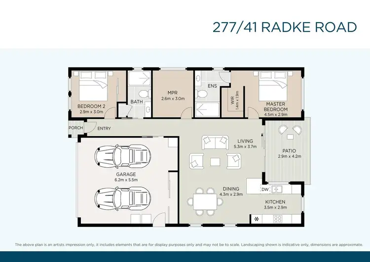 Floorplan of Homely retirement listing, 277/41 Radke Road, Bethania QLD 4205