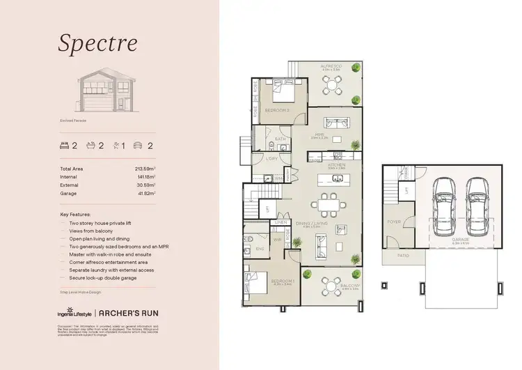 Floorplan of Homely retirement listing, Spectre/27 Wyee Road, Morisset NSW 2264